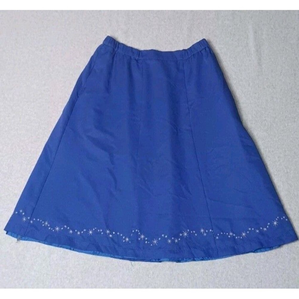 Disney World Wide Services A Line Embroidered Hem Maxi Skirt Womens Size Medium